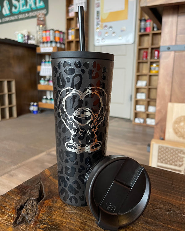 Laser Engraved Simple Modern 24 oz Bifrost Classic Tumbler - SLOTH LOVE