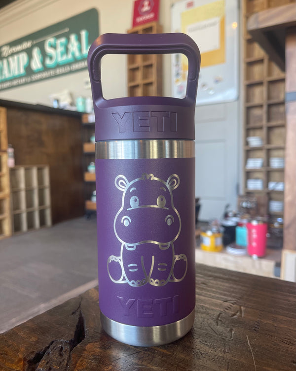 Laser Engraved Authentic Yeti 12oz Kids Bottle - Elephant - ImpressMeGifts