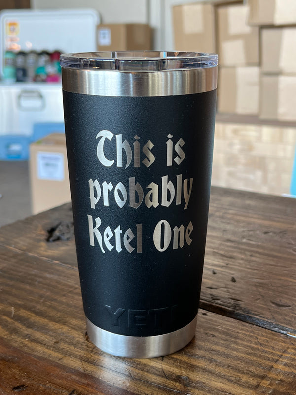 Laser Engraved Authentic YETI Rambler - BEST DAD in the GALAXY -  ImpressMeGifts