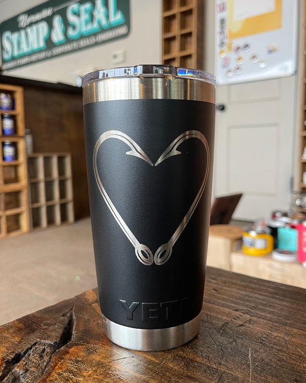 Laser Engraved Authentic YETI Rambler - DAY DRINKIN on the LAKE