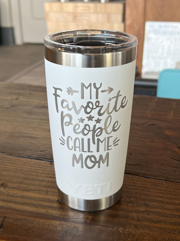 My Favorite People Call Me Grandpa Engraved YETI Rambler Tumbler