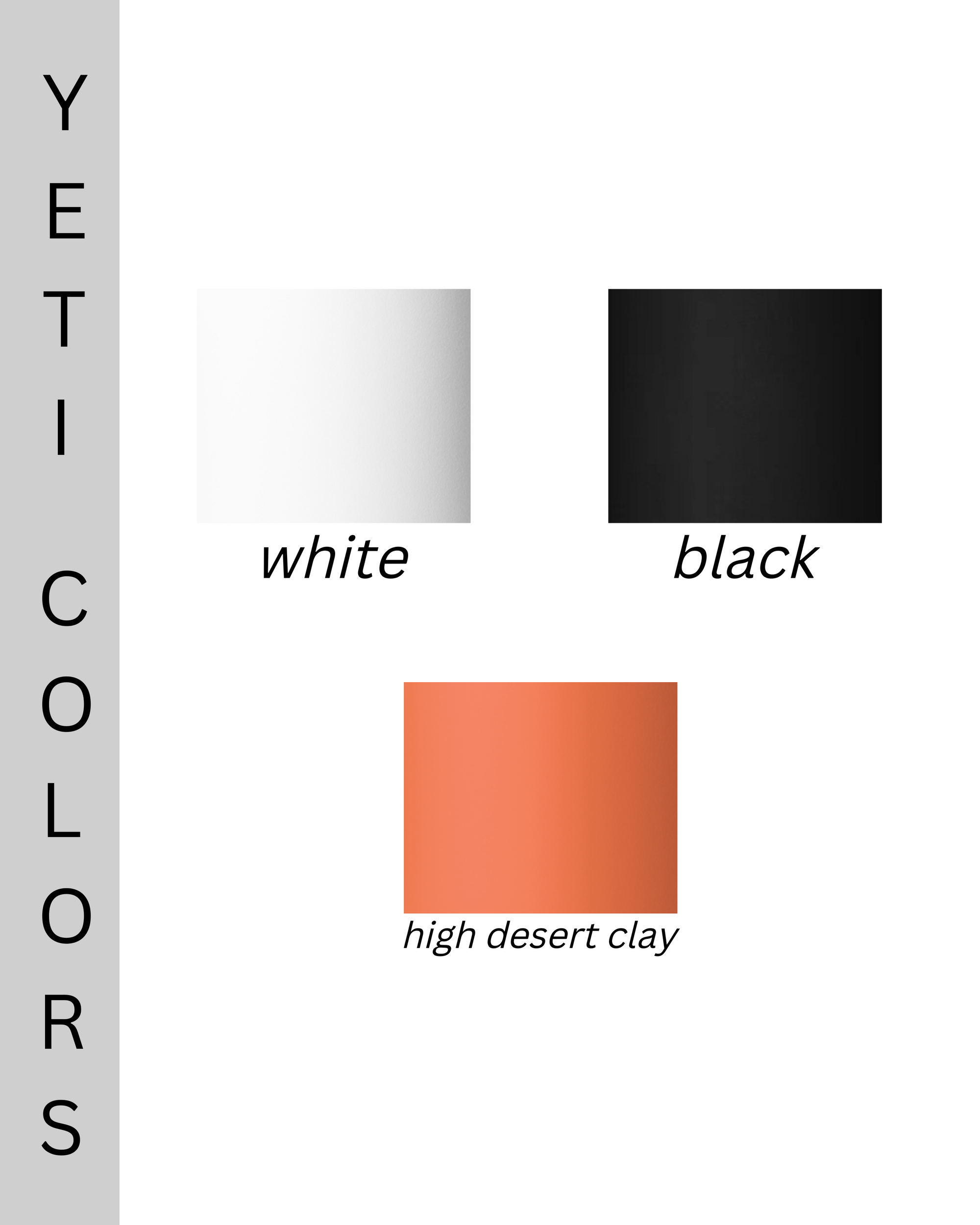 YETI White Colour Collection