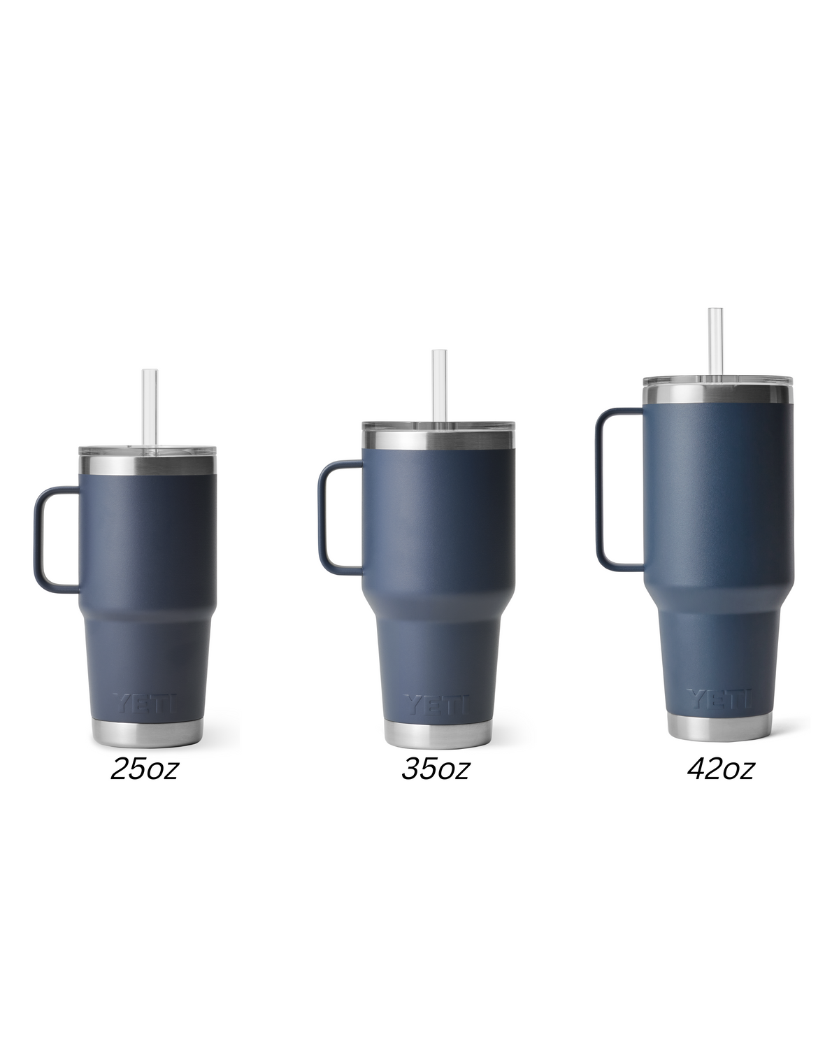 a set of three travel mugs with lids