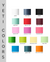 a color chart of different shades of paint