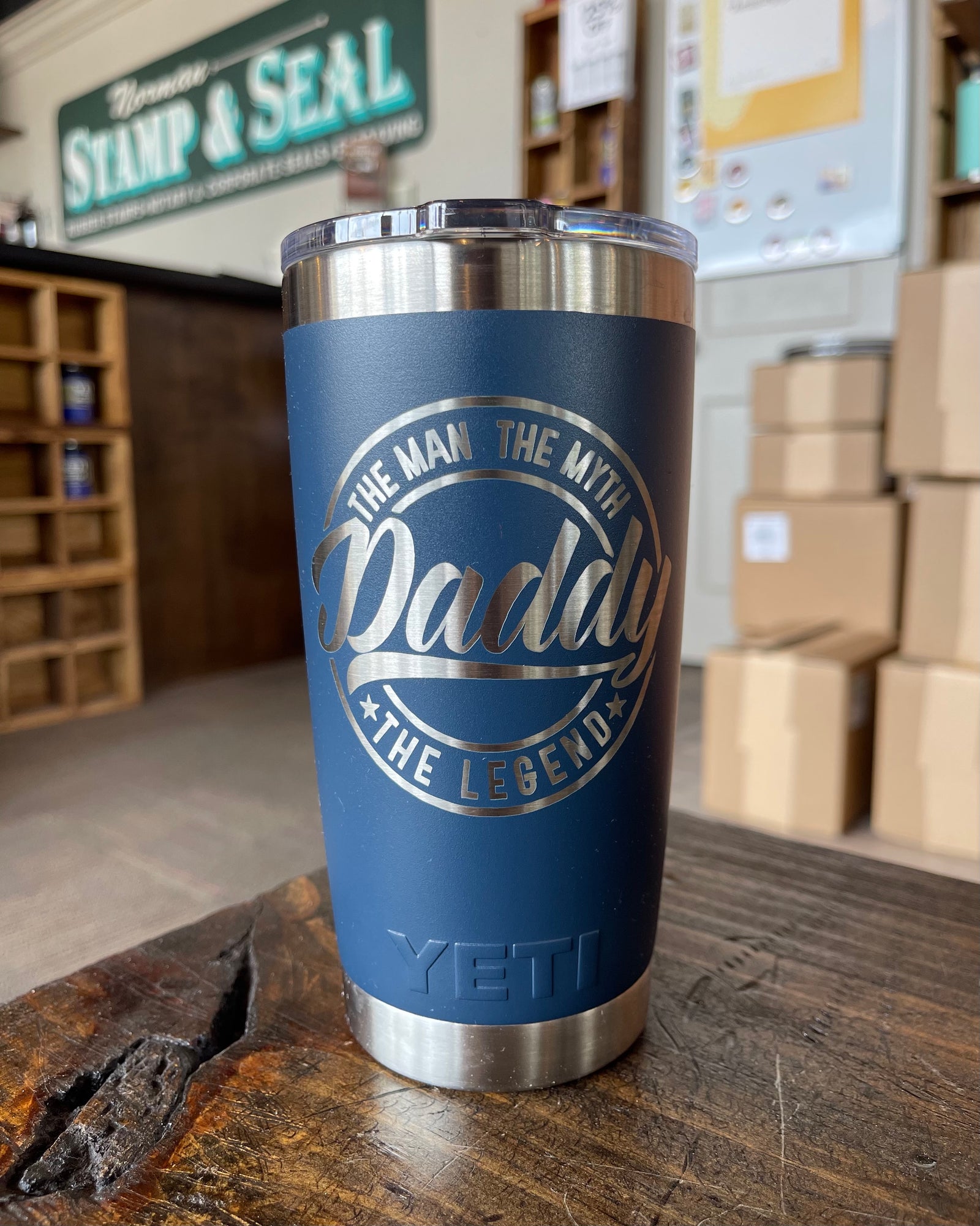 Dada Glass Glass Beer Can Cup With Bamboo Lid and Metal Straw // Gift for  Dad // New Dad Gift // Coffee Mug // Personalized Gift 