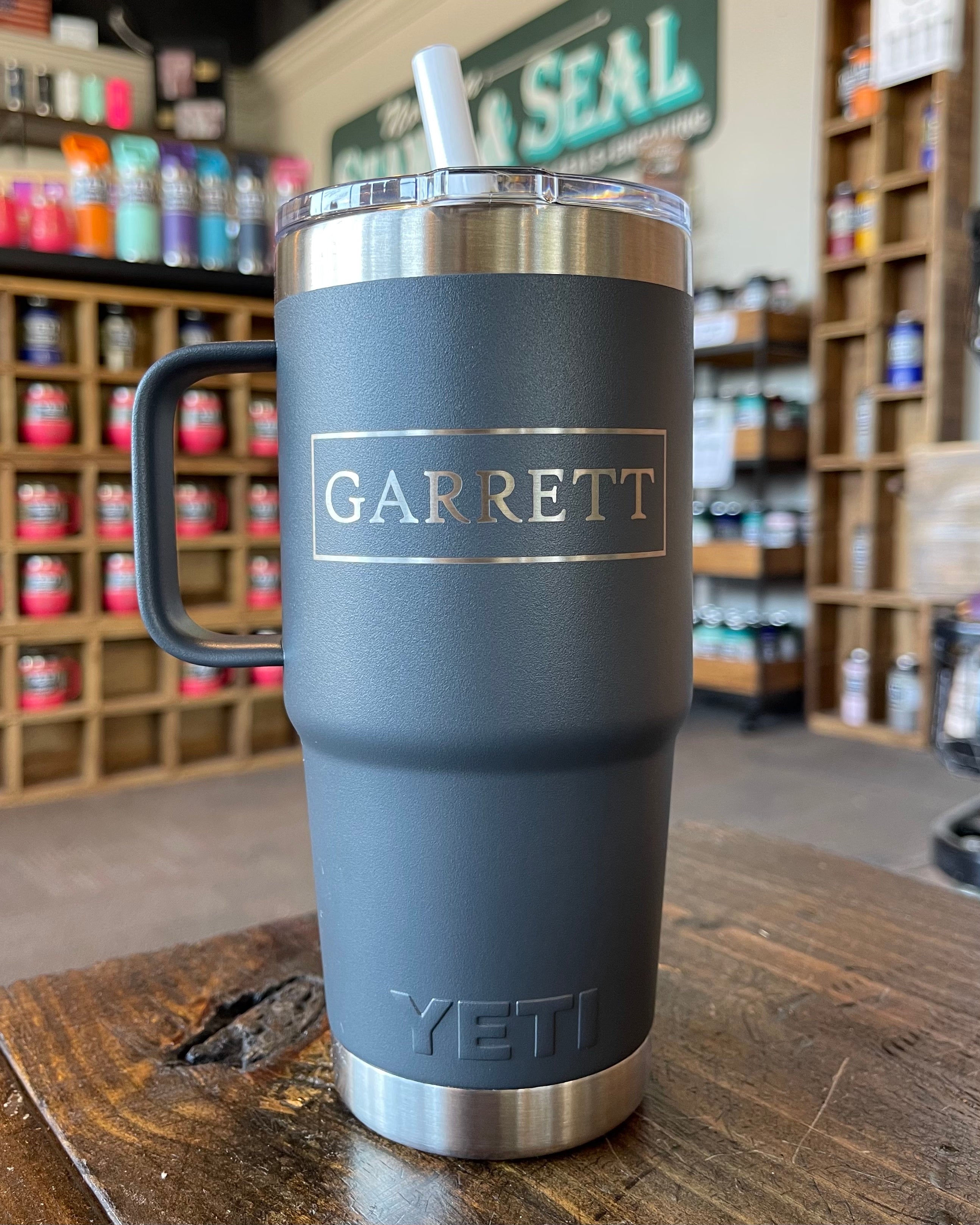 Personalized YETI 30 Oz / 20 Oz Tumbler With Magslider Lid / Laser Engraved  Authentic YETI Rambler / Custom Name Cup for Christmas Gift 