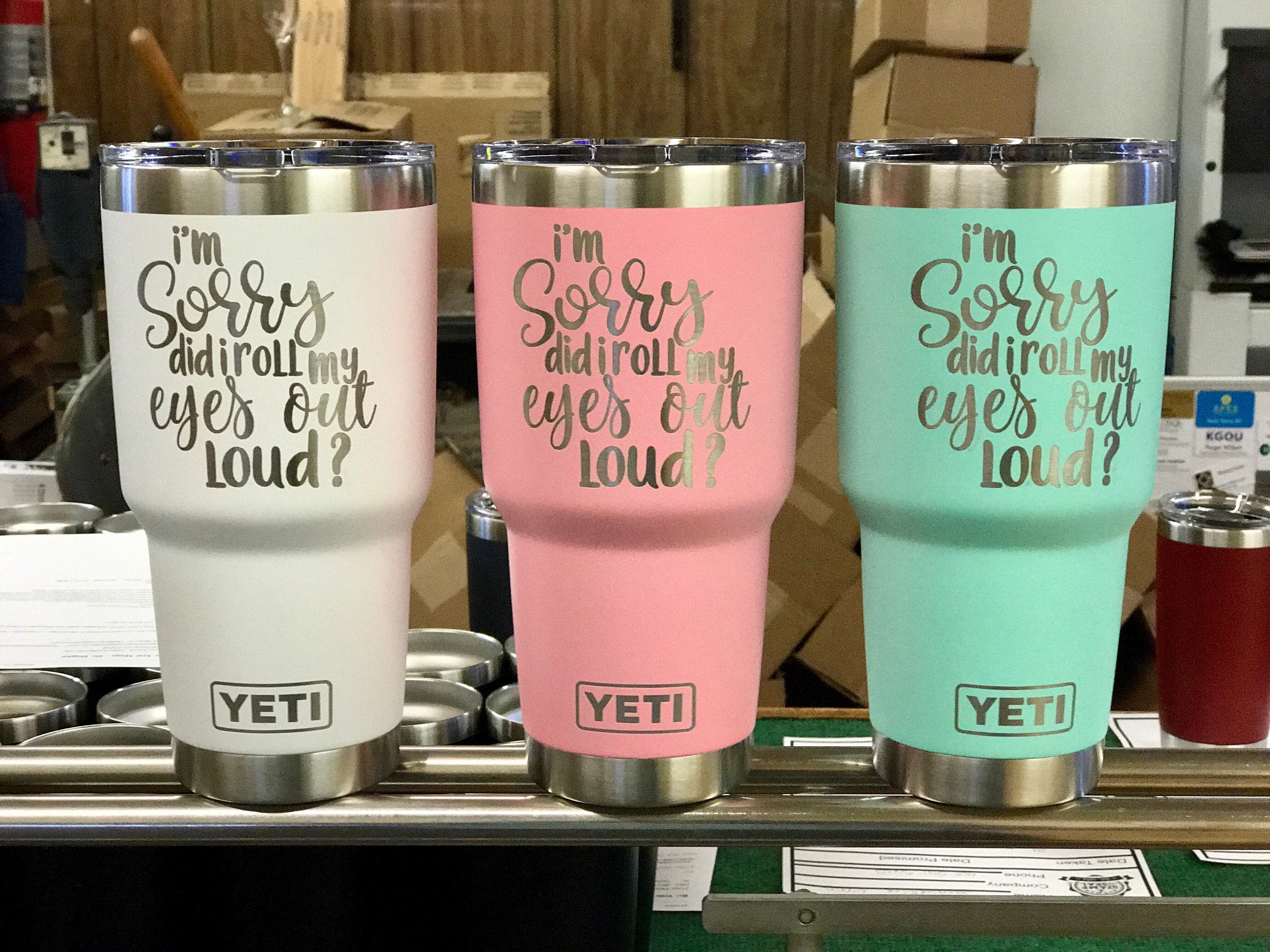 Laser Engraved Authentic YETI Rambler - ROOTED IN CHRIST - ImpressMeGifts