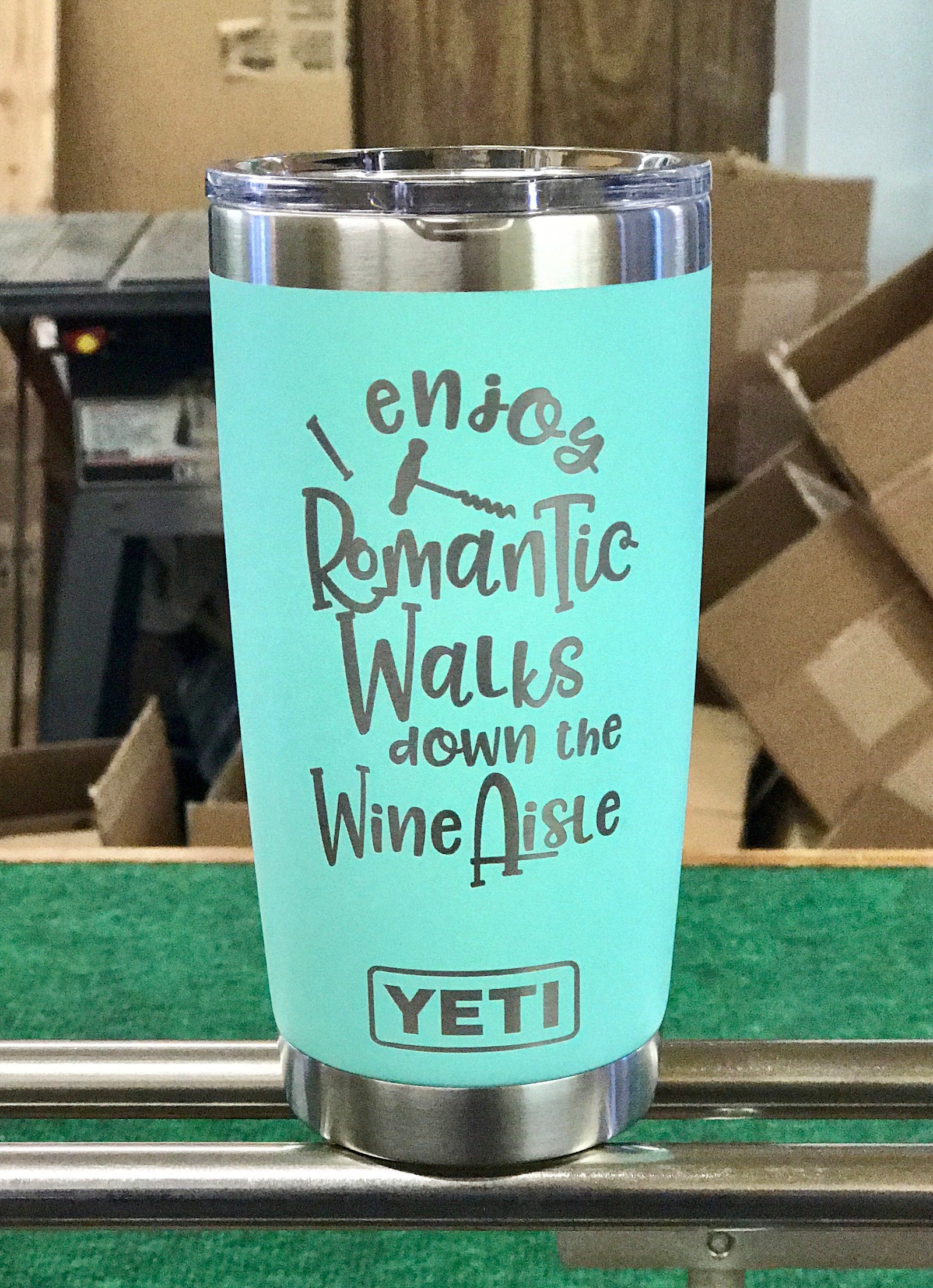 Laser Engraved Authentic YETI Rambler - ROOTED IN CHRIST - ImpressMeGifts