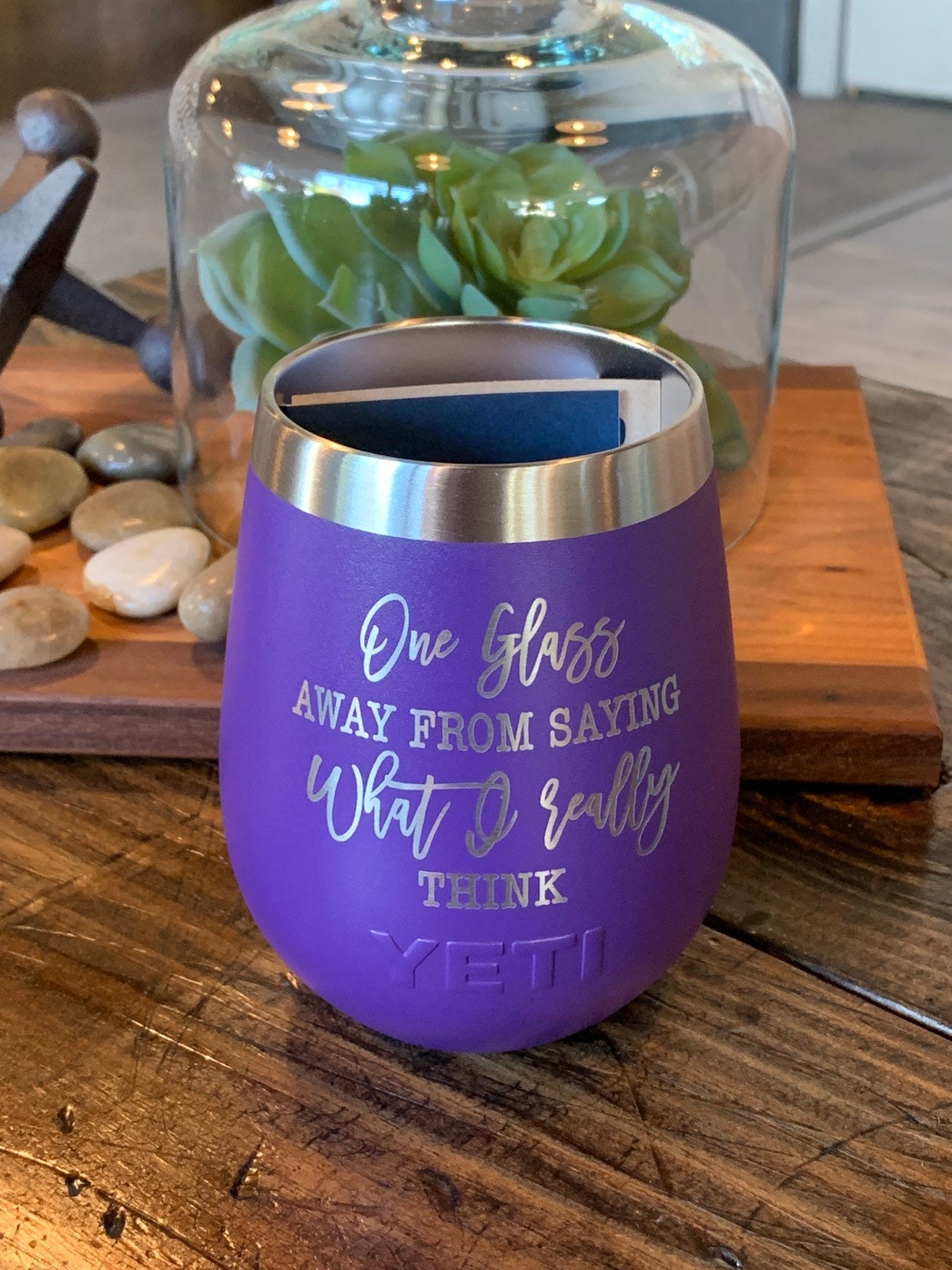 Laser Engraved Yeti Wine Tumbler - WHAT I REALLY THINK - ImpressMeGifts