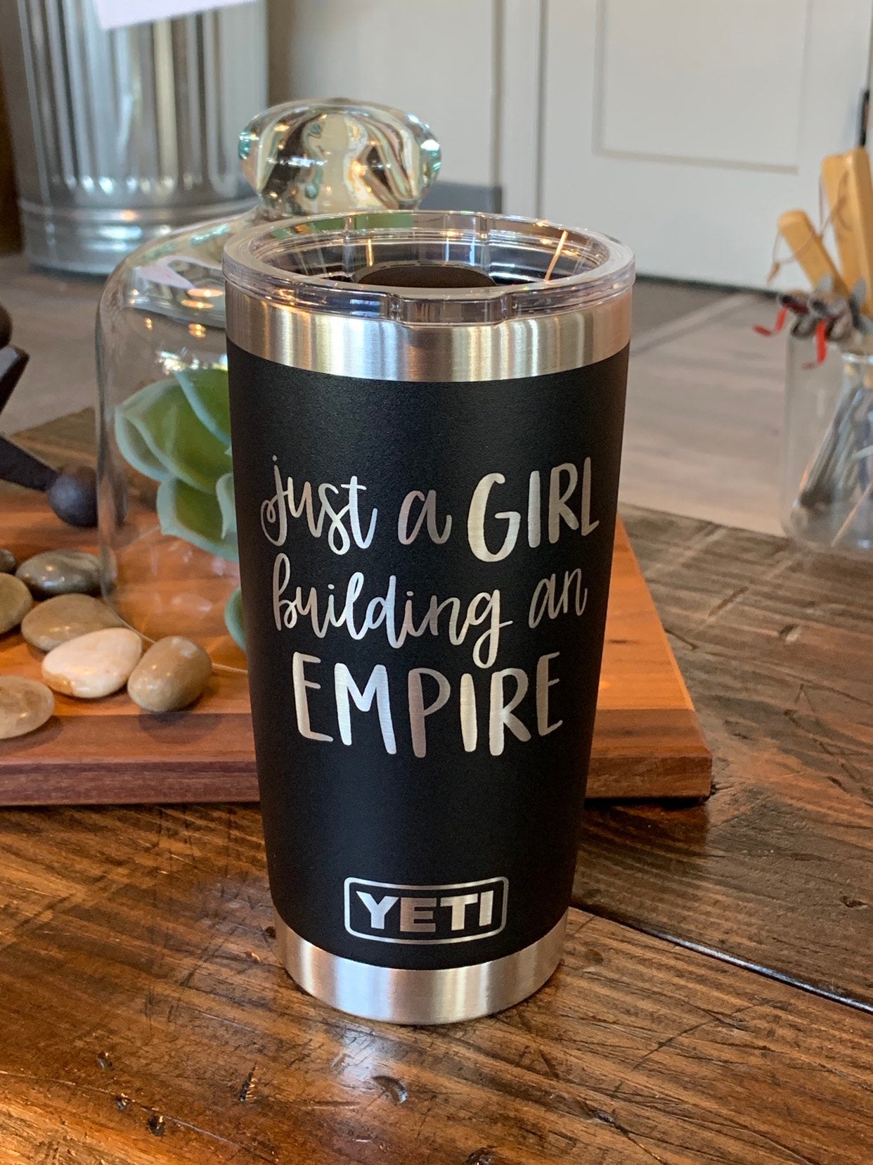 Laser Engraved Authentic YETI Rambler - GIRLS TRIP - ImpressMeGifts