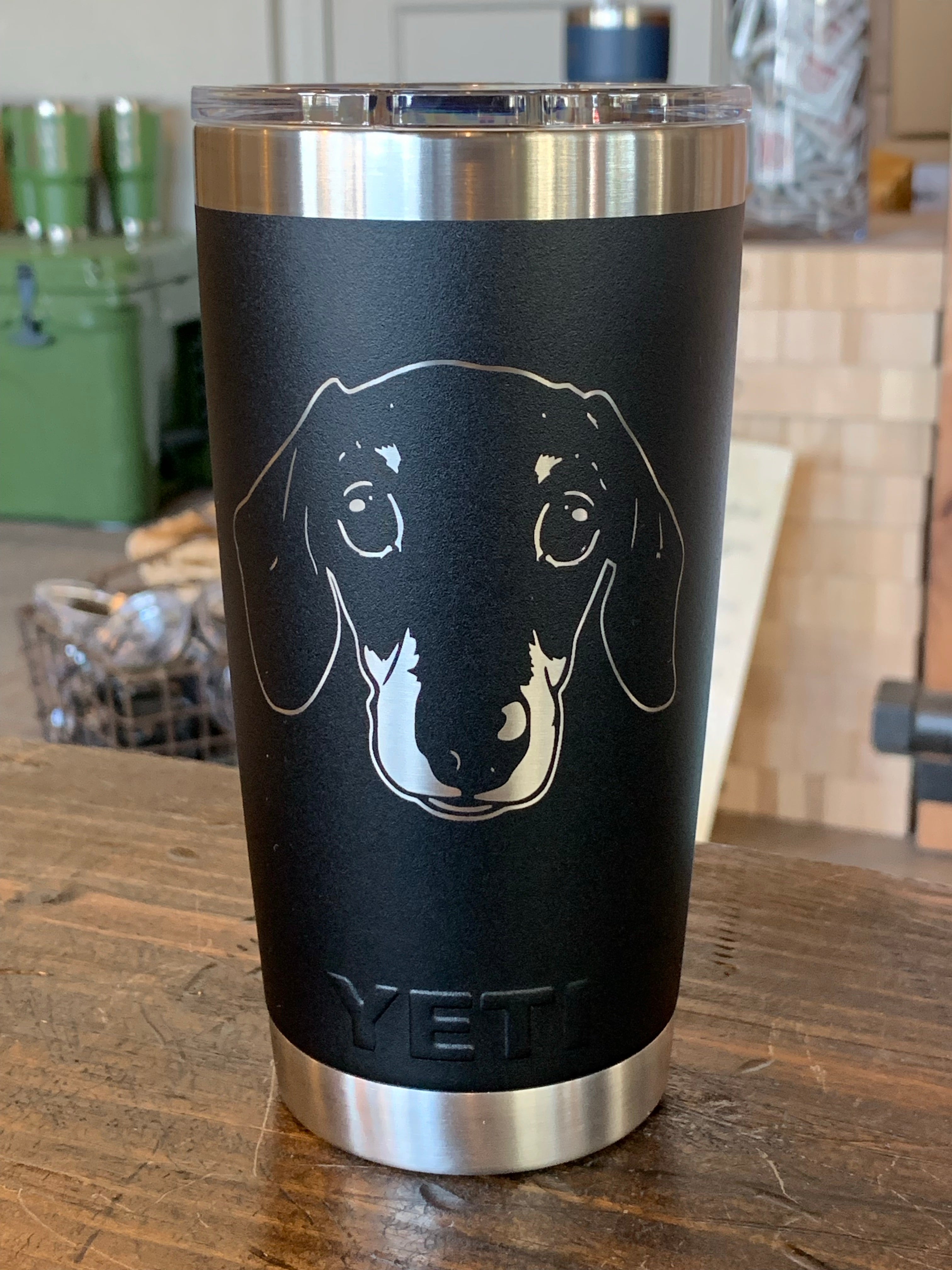 REAL YETI 26 Oz. Laser Engraved Charcoal Stainless Steel Yeti With