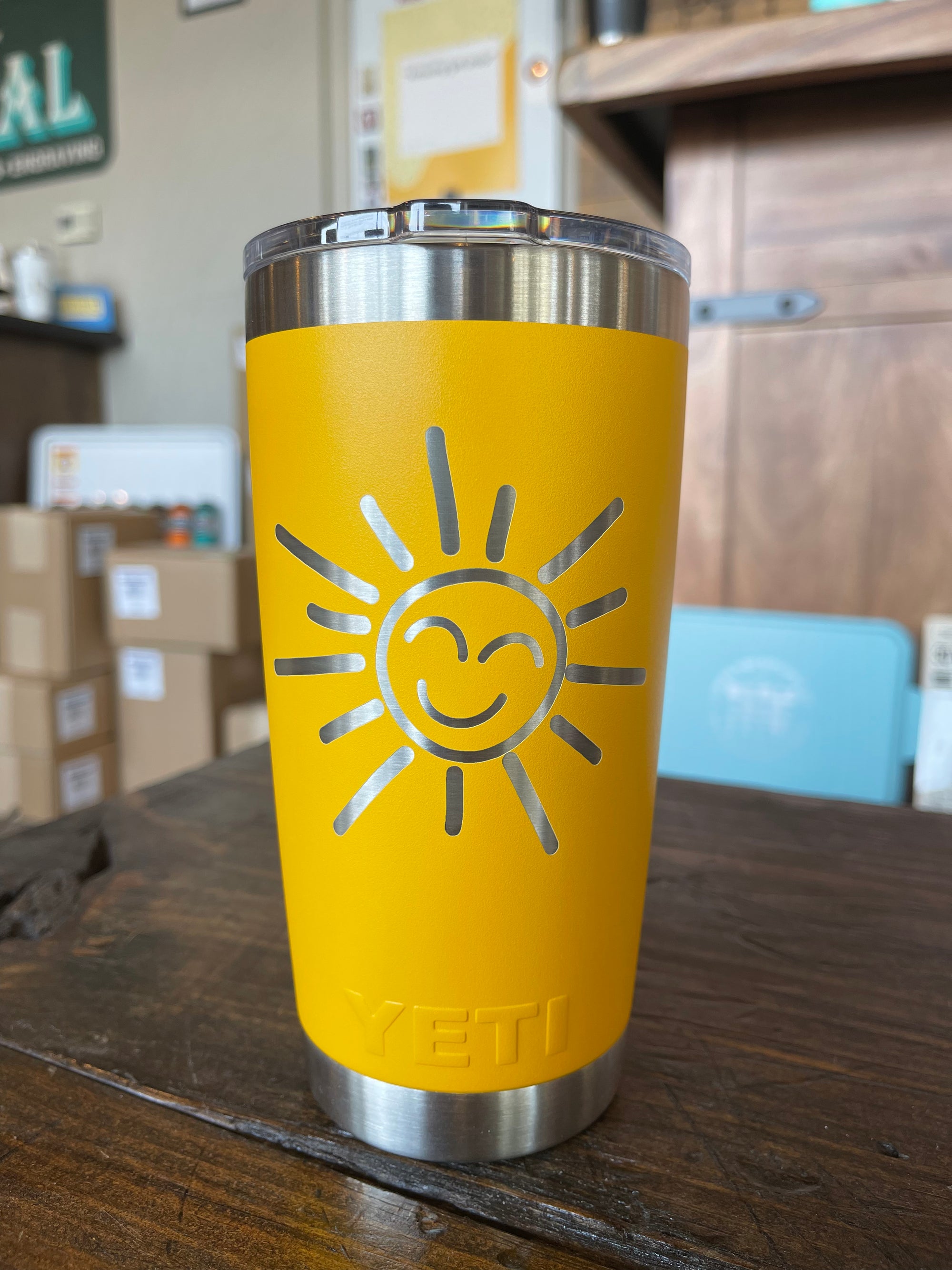Buy REAL YETI 12 Oz. Laser Engraved Alpine Yellow Stainless Steel Online in  India 